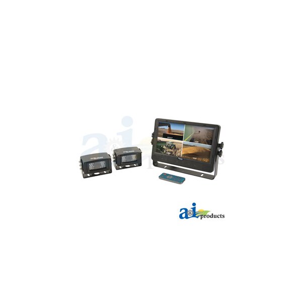 CabCAM  Video System, Quad (Includes 9 Digital Touch Screen TFT LCD Monitand 2 Cameras) 11x10x4